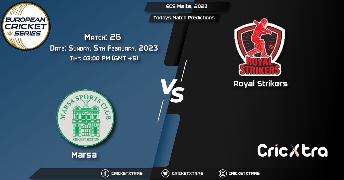 ECS Malta, 2023, MAR vs RST 26th Match Prediction, Fantasy Cricket Tips, Pitch Report and Injury Update