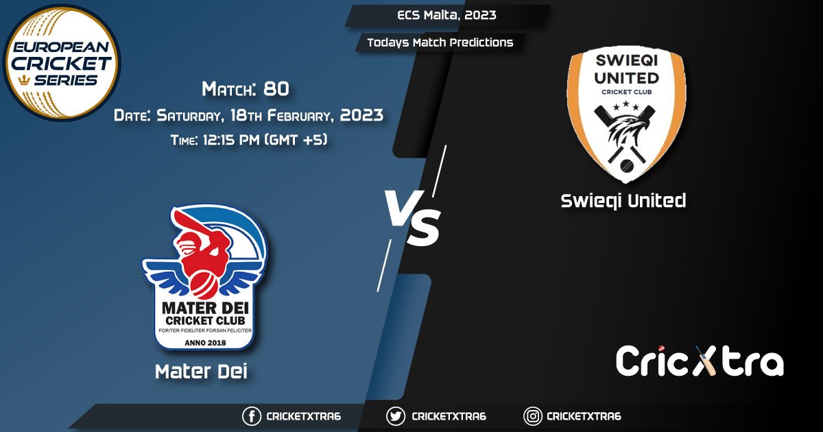 ECS Malta, 2023, MTD vs SWU 80th Match Prediction, Fantasy Cricket Tips, Pitch Report and Injury Update