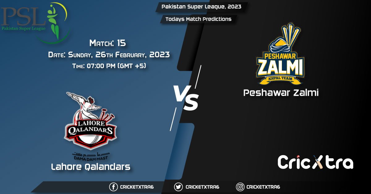Pakistan Super League, 2023, LAH vs PES 15th Match Prediction, Fantasy Cricket Tips, Pitch Report and Injury Update