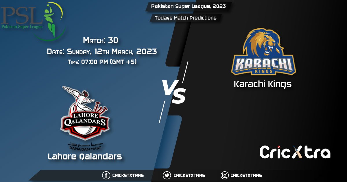 Pakistan Super League, 2023, LAH vs KAR 30th Match Prediction, Fantasy Cricket Tips, Pitch Report and Injury Update