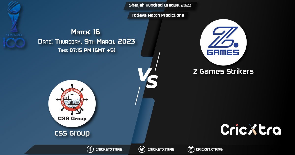 Sharjah Hundred League, 2023, CSG vs ZGS 16th Match Prediction, Fantasy Cricket Tips, Pitch Report and Injury Update