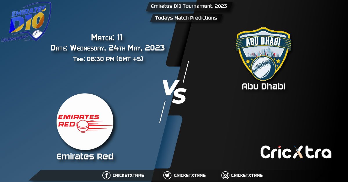Emirates D10 Tournament, 2023, EMR vs ABD 11th Match Prediction, Fantasy Cricket Tips