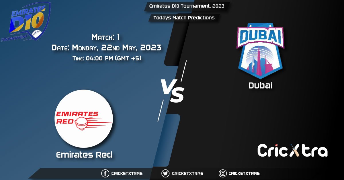 Emirates D10 Tournament, 2023, EMR vs DUB 1st Match Prediction, Fantasy Cricket Tips