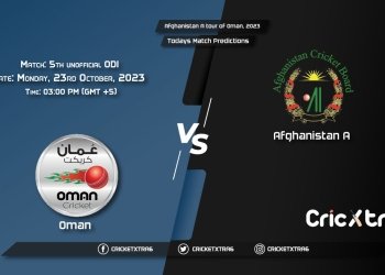 Afghanistan A tour of Oman, 2023, OMN vs AF-A 5th unofficial T20 Match Prediction, Fantasy Cricket Tips, Pitch Report and Injury Update