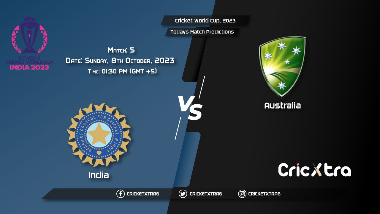 Cricket World Cup, 2023, IND vs AUS 5th Match Prediction, Fantasy Cricket Tips, Pitch Report and Injury Update