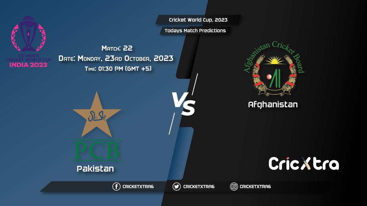 Cricket World Cup, 2023, PAK vs AFG 22nd Match Prediction, Fantasy Cricket Tips, Pitch Report and Injury Update