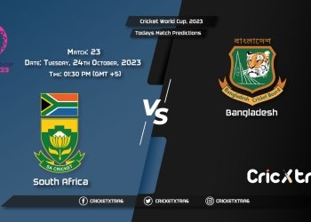 Cricket World Cup, 2023, SA vs BAN 23rd Match Prediction, Fantasy Cricket Tips, Pitch Report and Injury Update