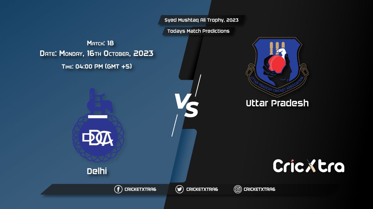 Syed Mushtaq Ali Trophy, 2023, DEL vs UP 18th Match Prediction, Fantasy Cricket Tips, Pitch Report and Injury Update